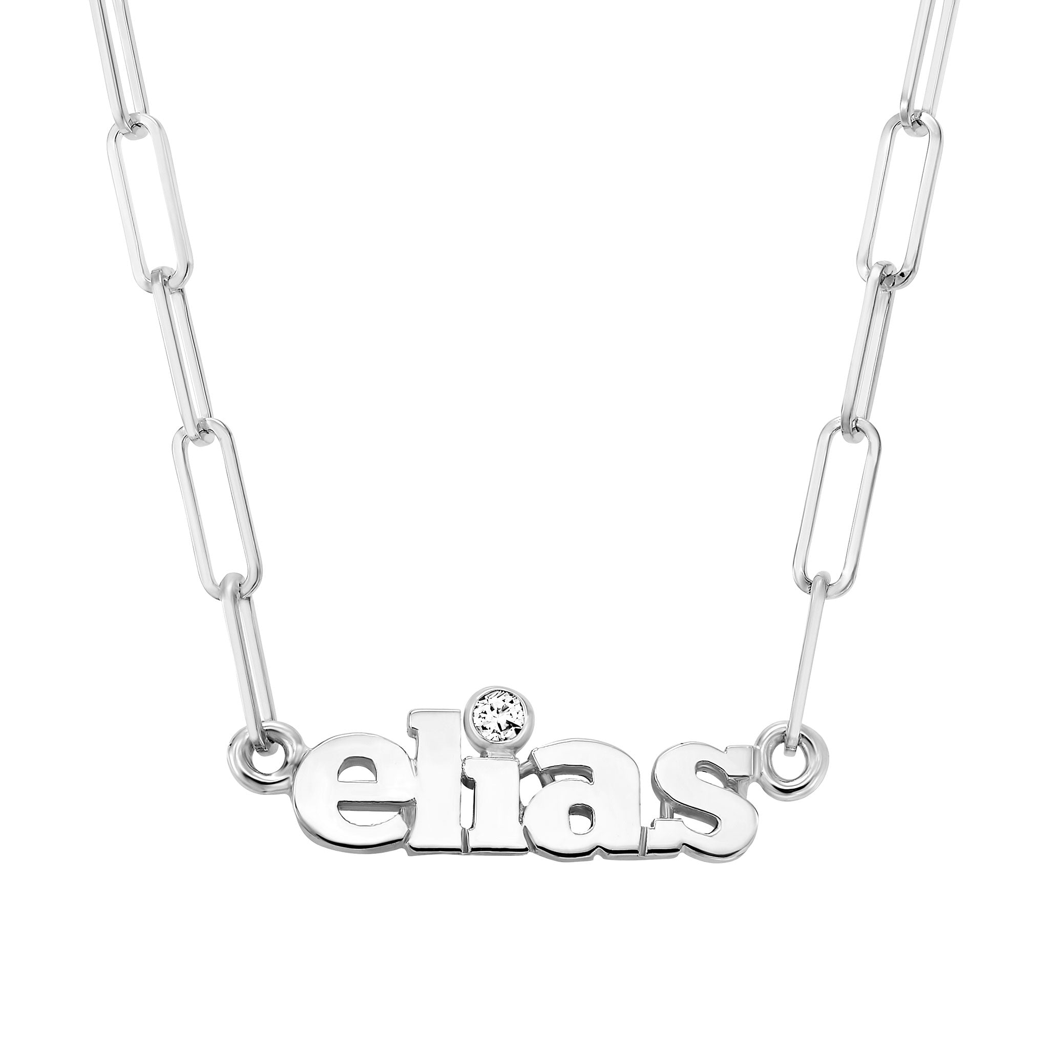 Mini Name With Diamond Necklace | LeahJessica Jewelry